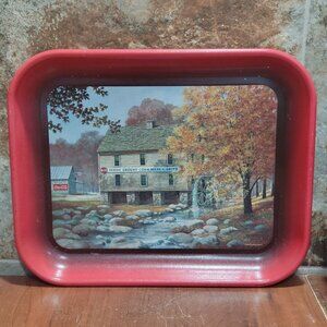 Coca Cola Starrs Mill Brand Metal Serving Tray  Jim Harrison 2003